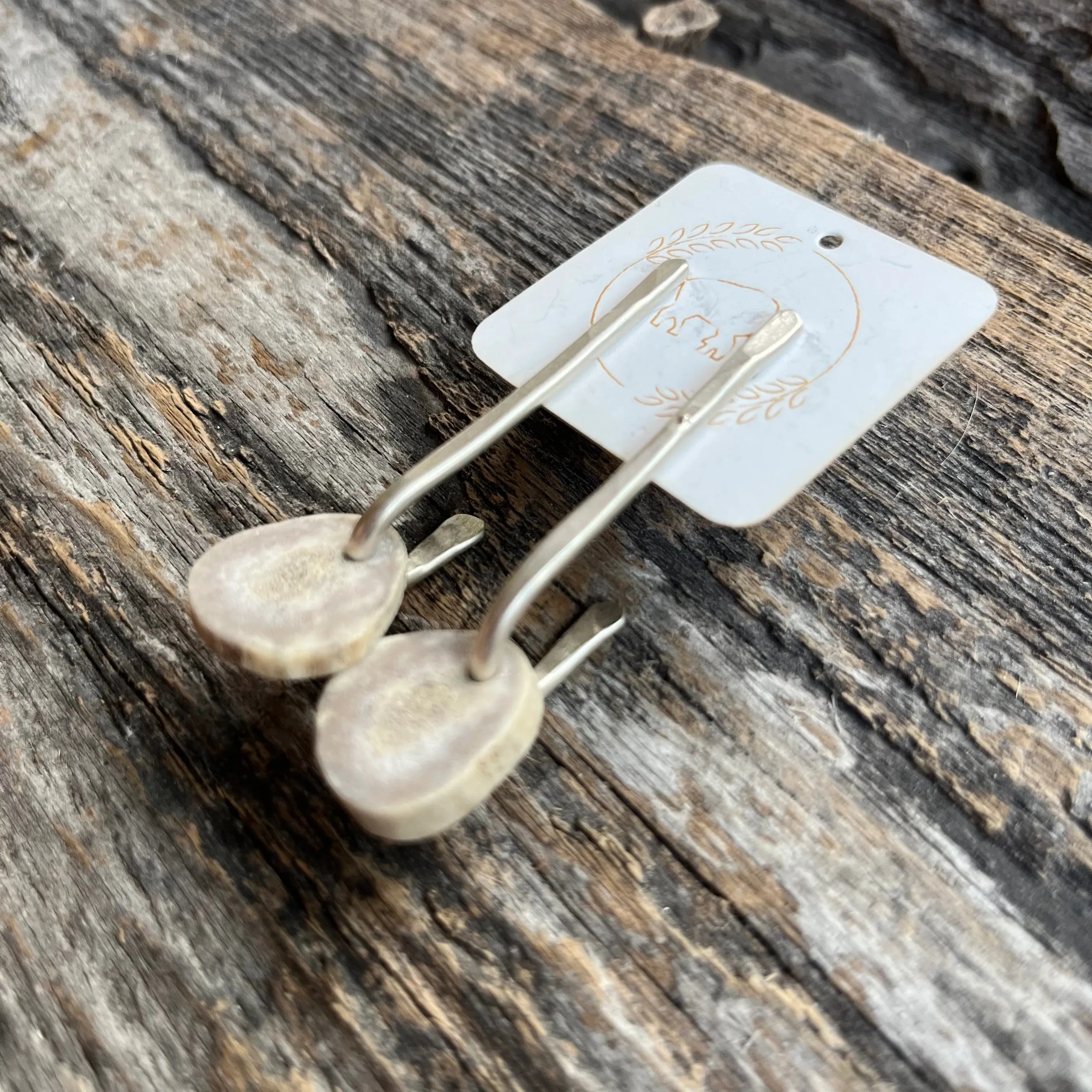 Sheppards Hook - Silver Hook Stud Earrings- #132 sold by Anne Mulaire