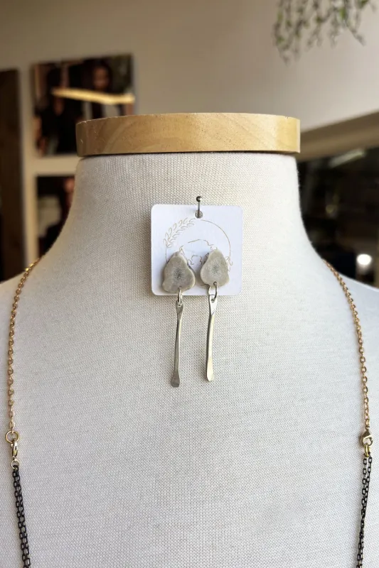 Sheppards Hook - Antler Silver Stud Earrings- #217 sold by Anne Mulaire