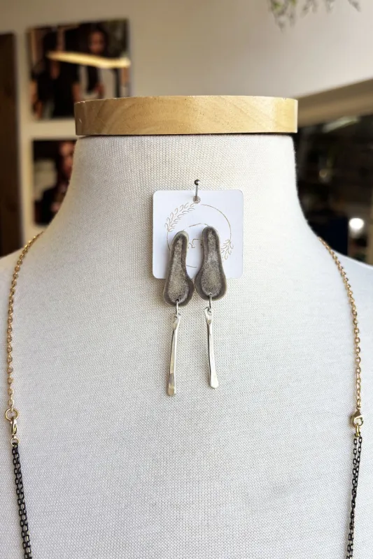 Sheppards Hook - Antler Silver Stud Earrings- #216 sold by Anne Mulaire