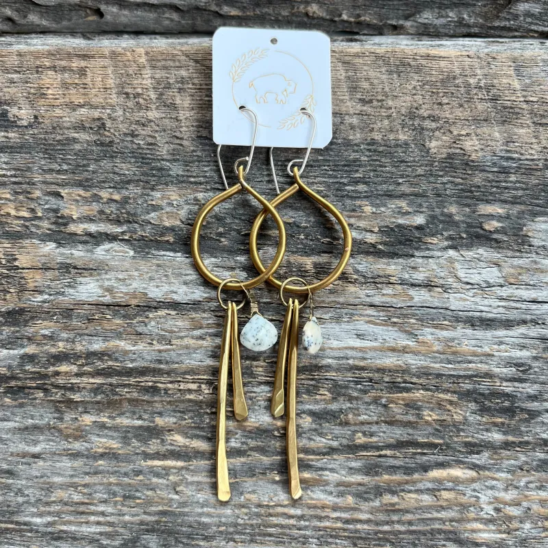 Sheppards Hook - Raindrop Earrings- #417 sold by Anne Mulaire