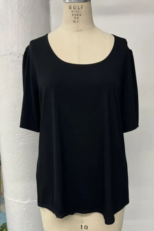RESALE - Jolene Blouse - XL - Black- RE540 sold by Anne Mulaire