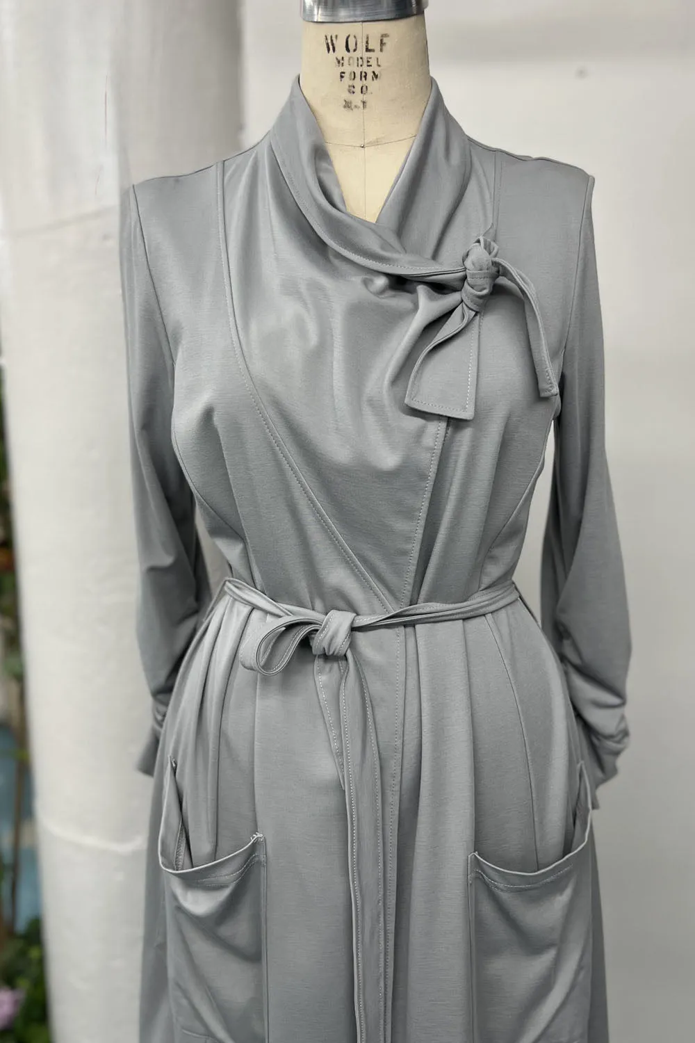 RESALE - Maude Wrap Jacket - S/M - Stone- RE539 sold by Anne Mulaire product image thumbnail 3