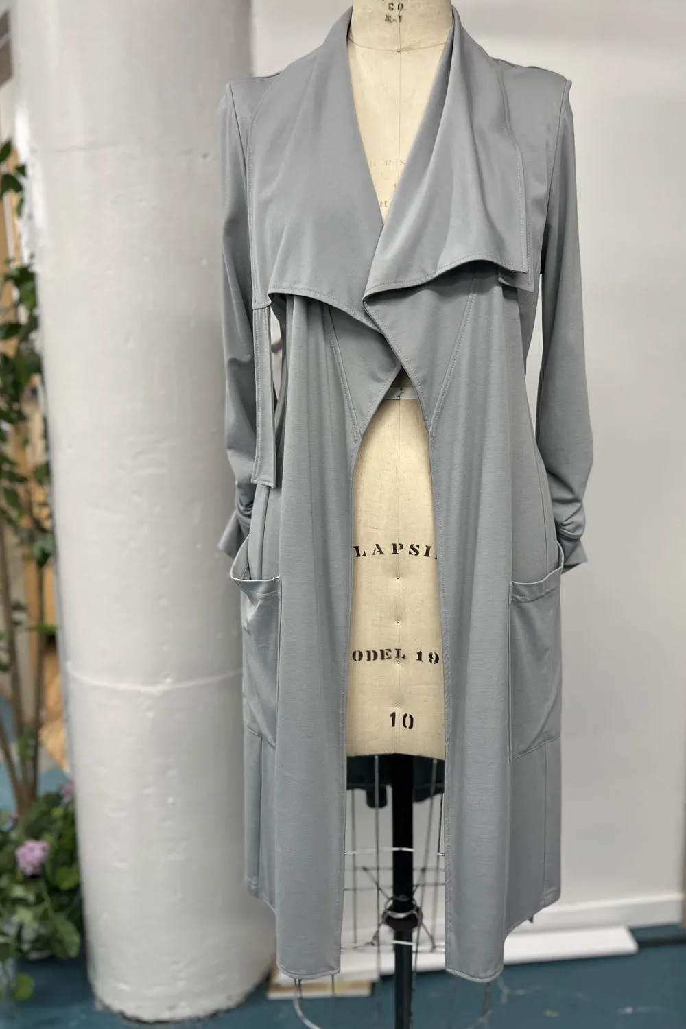 RESALE - Maude Wrap Jacket - S/M - Stone- RE539 sold by Anne Mulaire product image thumbnail 4