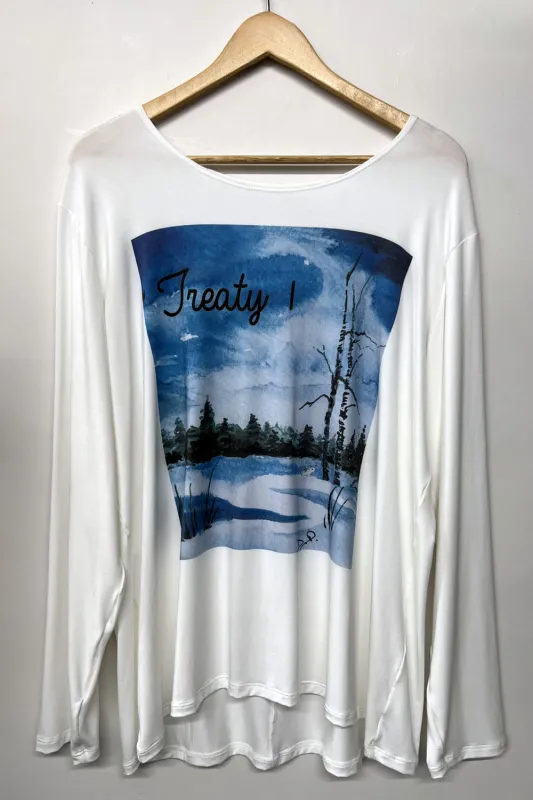RESALE - Treaty 1 long sleeve top - M - White - RE534 sold by Anne Mulaire