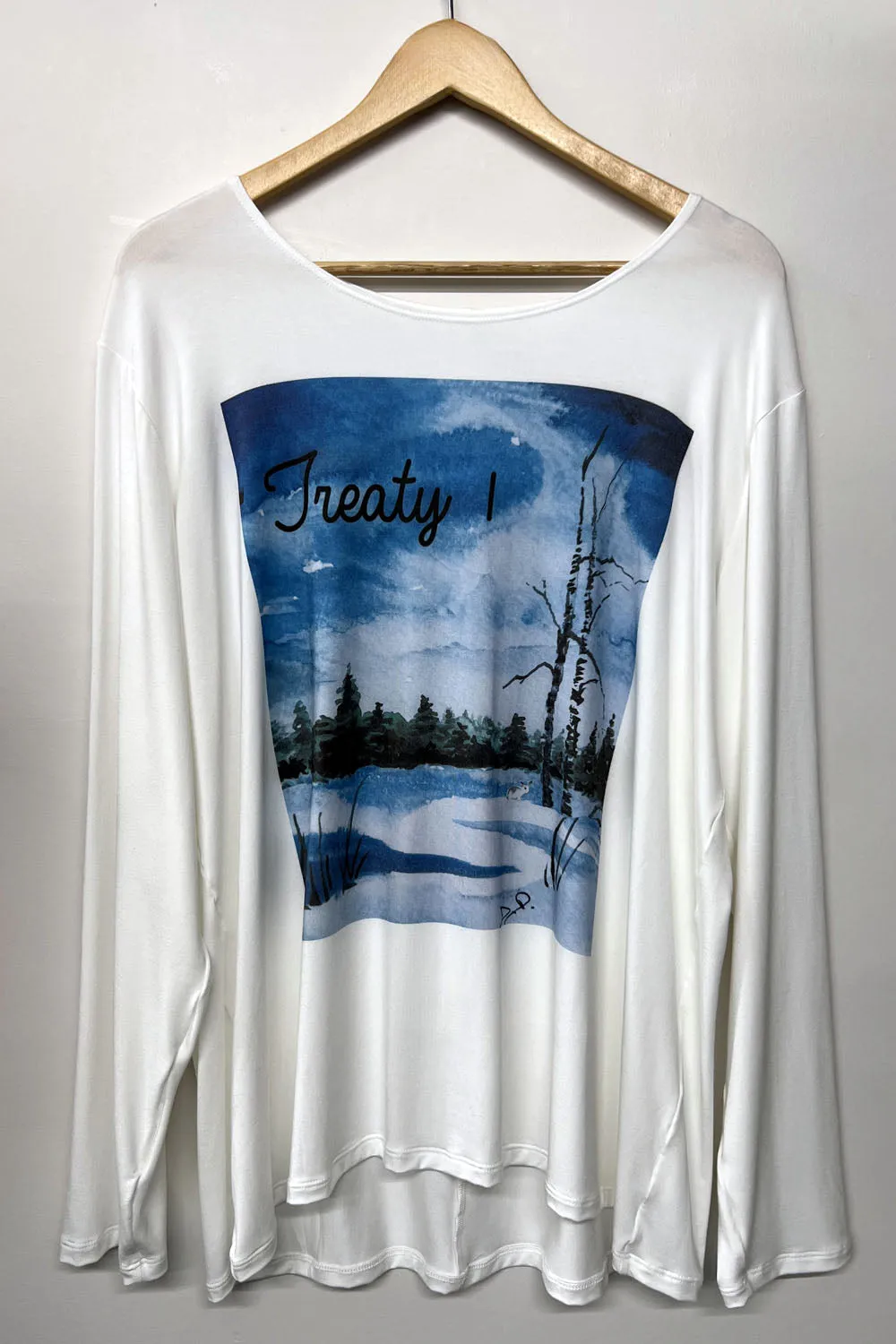 RESALE - Treaty 1 long sleeve top - XL - White - RE533 sold by Anne Mulaire