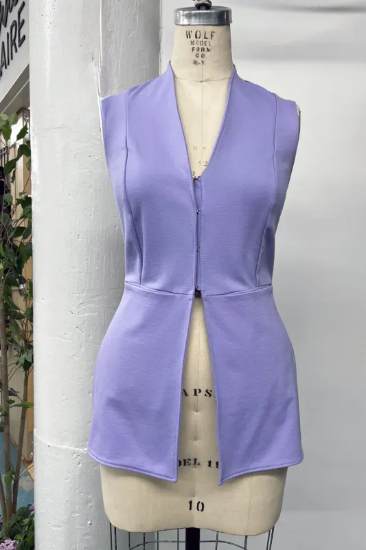 RESALE - Lexi Vest Top - XS - Lavender - RE514 made by Anne Mulaire