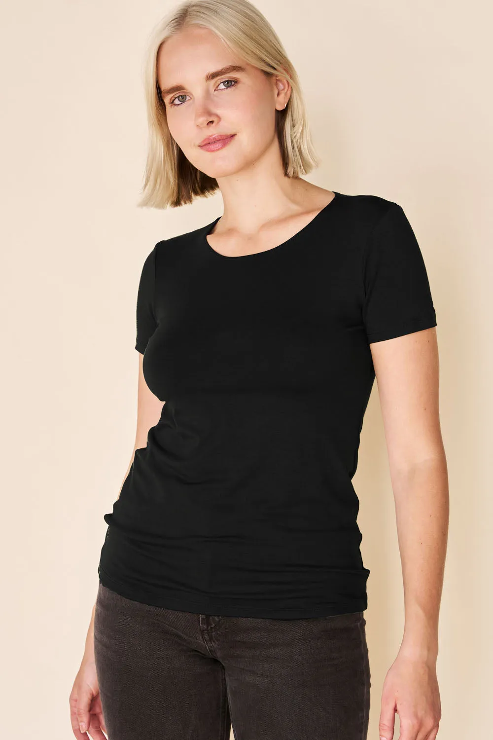 SOFT LUXE Bamboo Tee sold by Anne Mulaire
