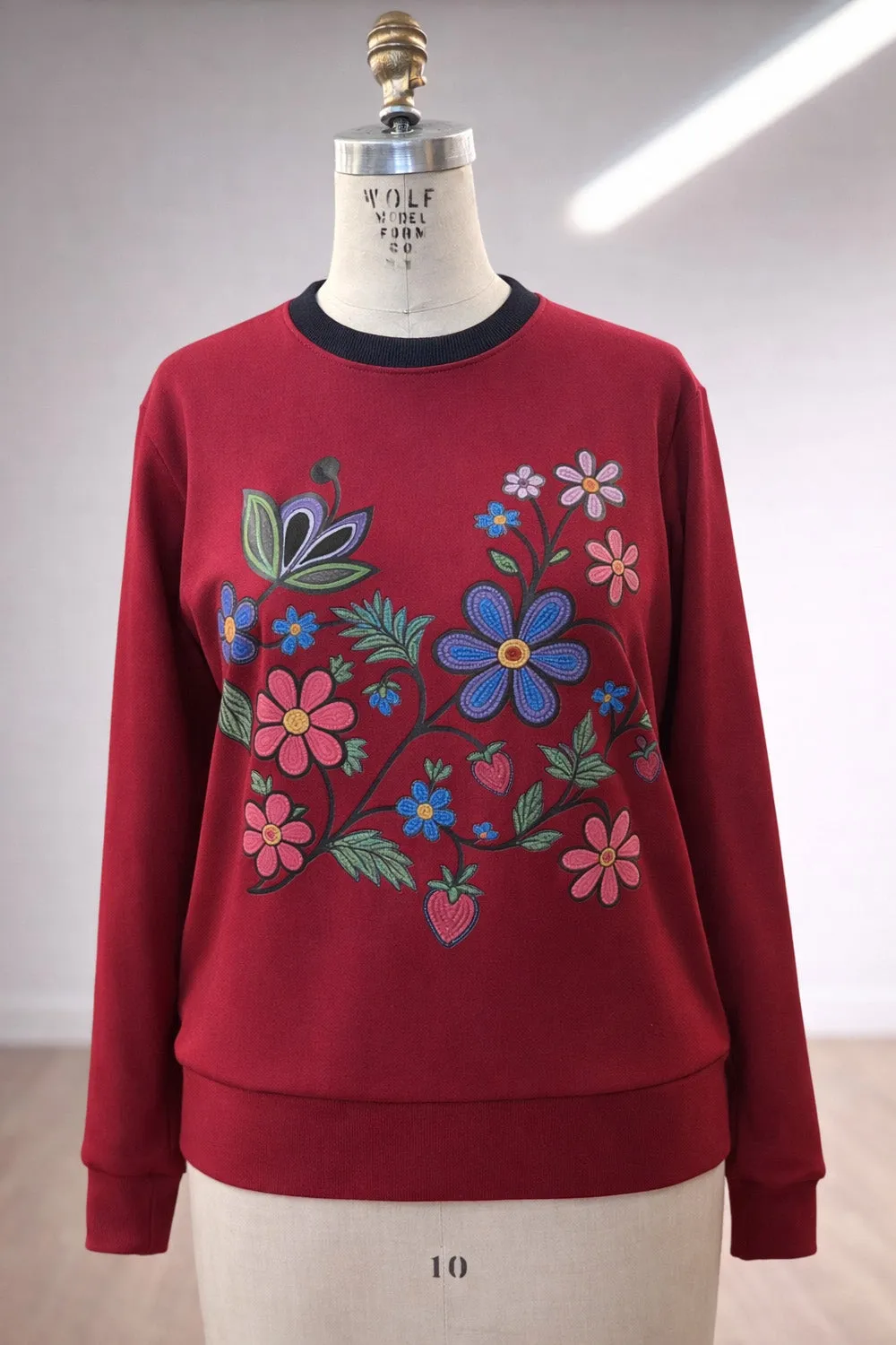 Berry Premium Bamboo Crewneck sold by Anne Mulaire product image thumbnail 4