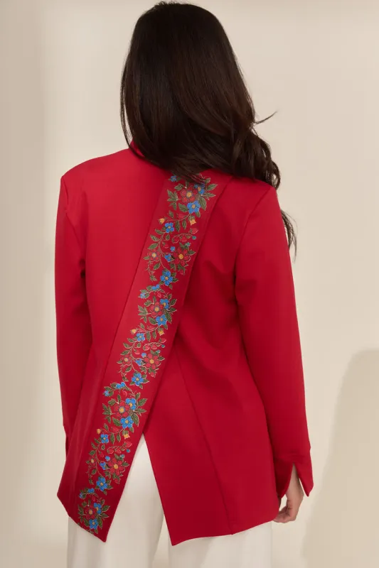 Voyageur Open Back Jacket made by Anne Mulaire