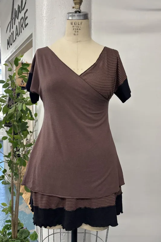 RESALE - Tessie Tunic - French Roast - L - RE608 made by Anne Mulaire