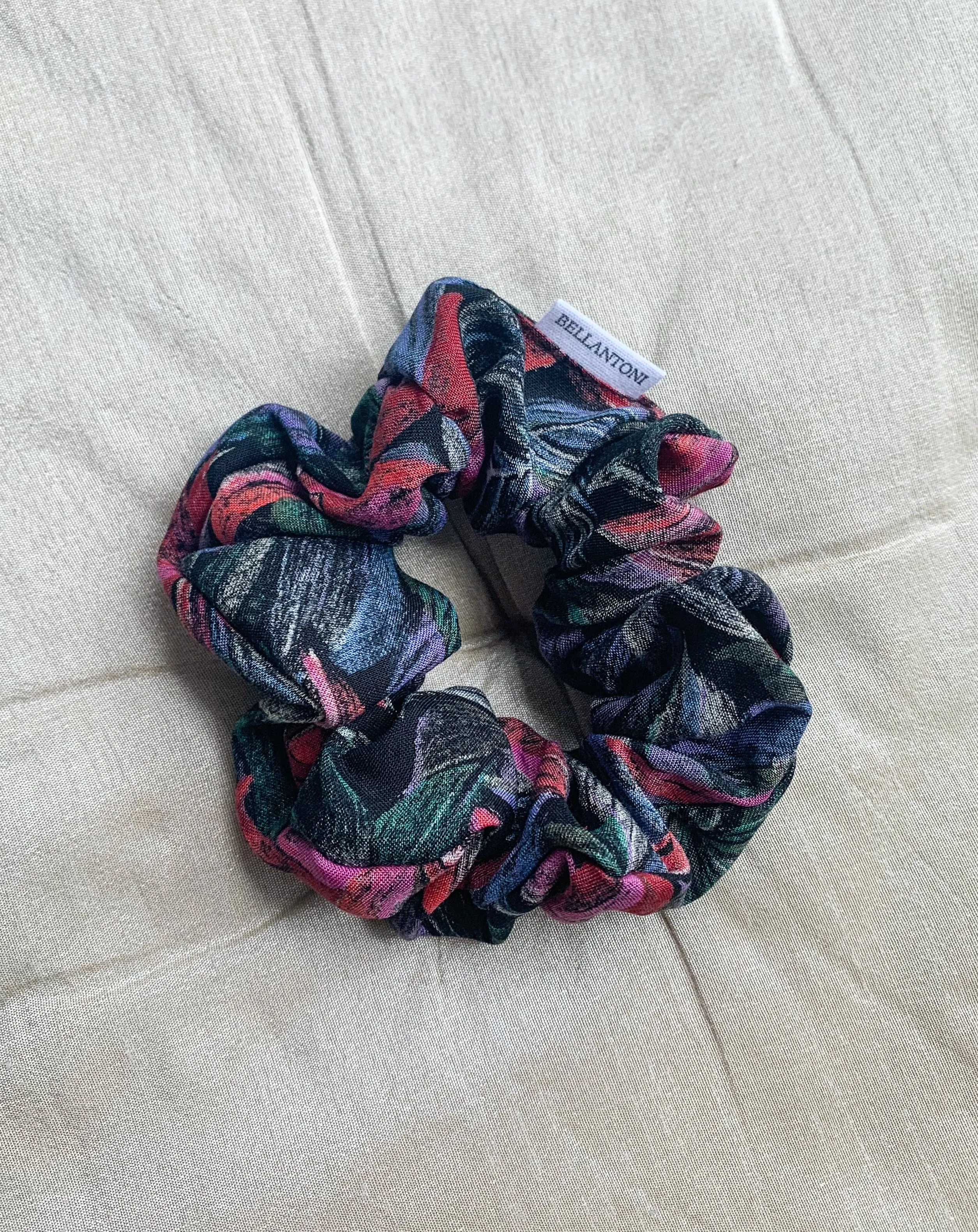 Recycled Woven Scrunchie - Tropical Floral sold by BELLANTONI product image thumbnail 5