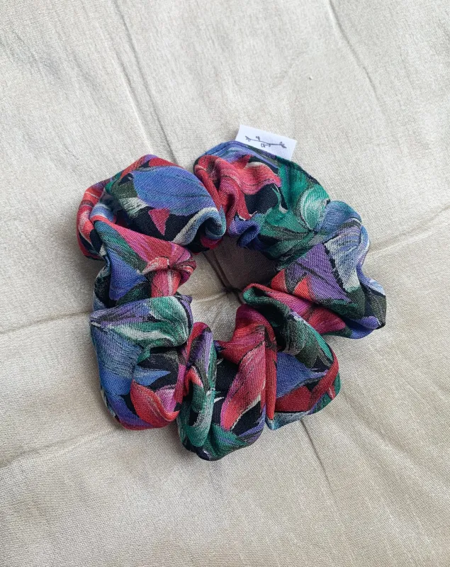 Recycled Woven Scrunchie - Tropical Floral sold by BELLANTONI