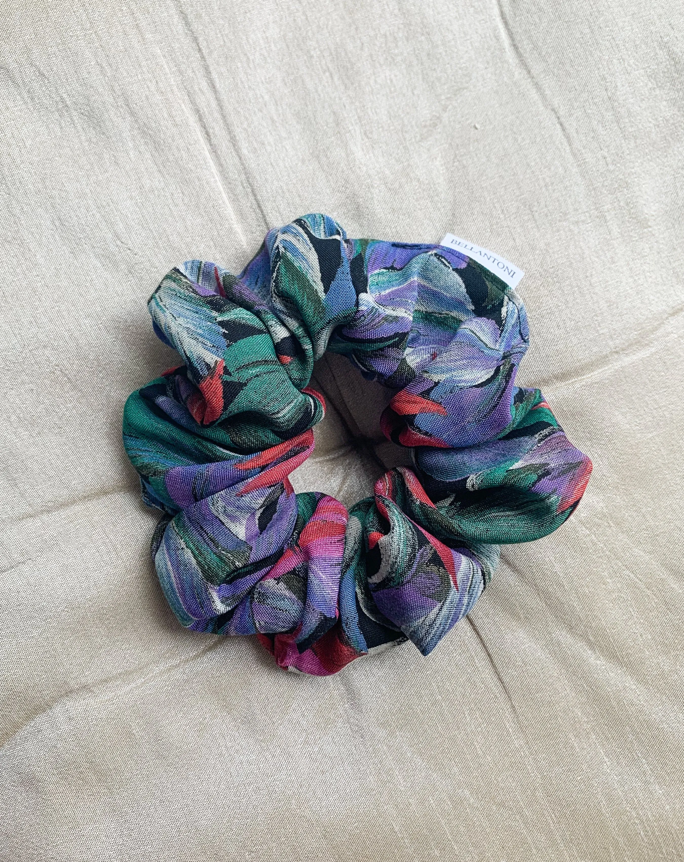 Recycled Woven Scrunchie - Tropical Floral sold by BELLANTONI product image thumbnail 4