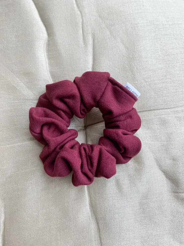 Zero Waste Bamboo Knit Scrunchie – Wine sold by BELLANTONI