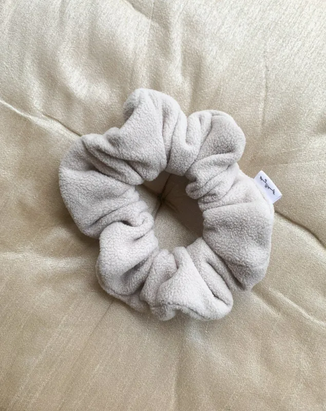 Recycled Fleece Scrunchie - Oat sold by BELLANTONI