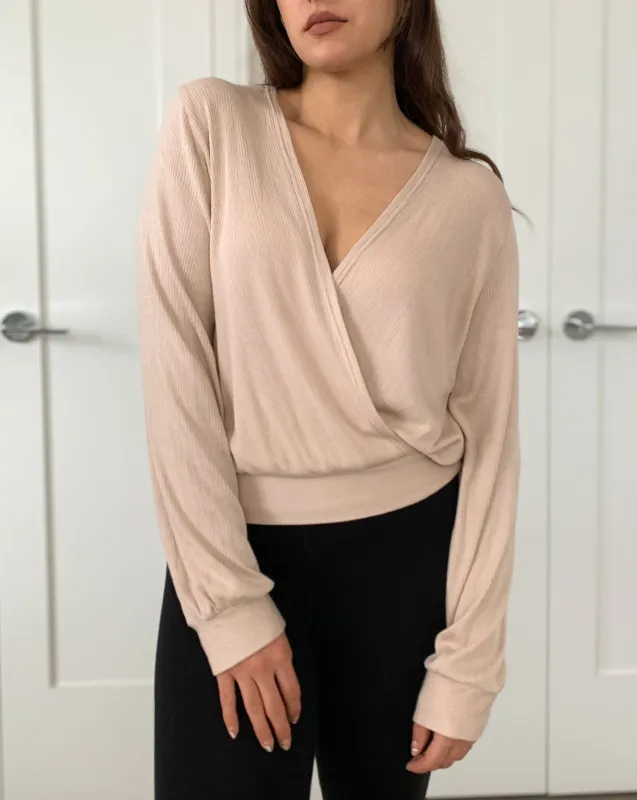 Tencel ™ Ribbed Reversible Top - Eggnog sold by BELLANTONI