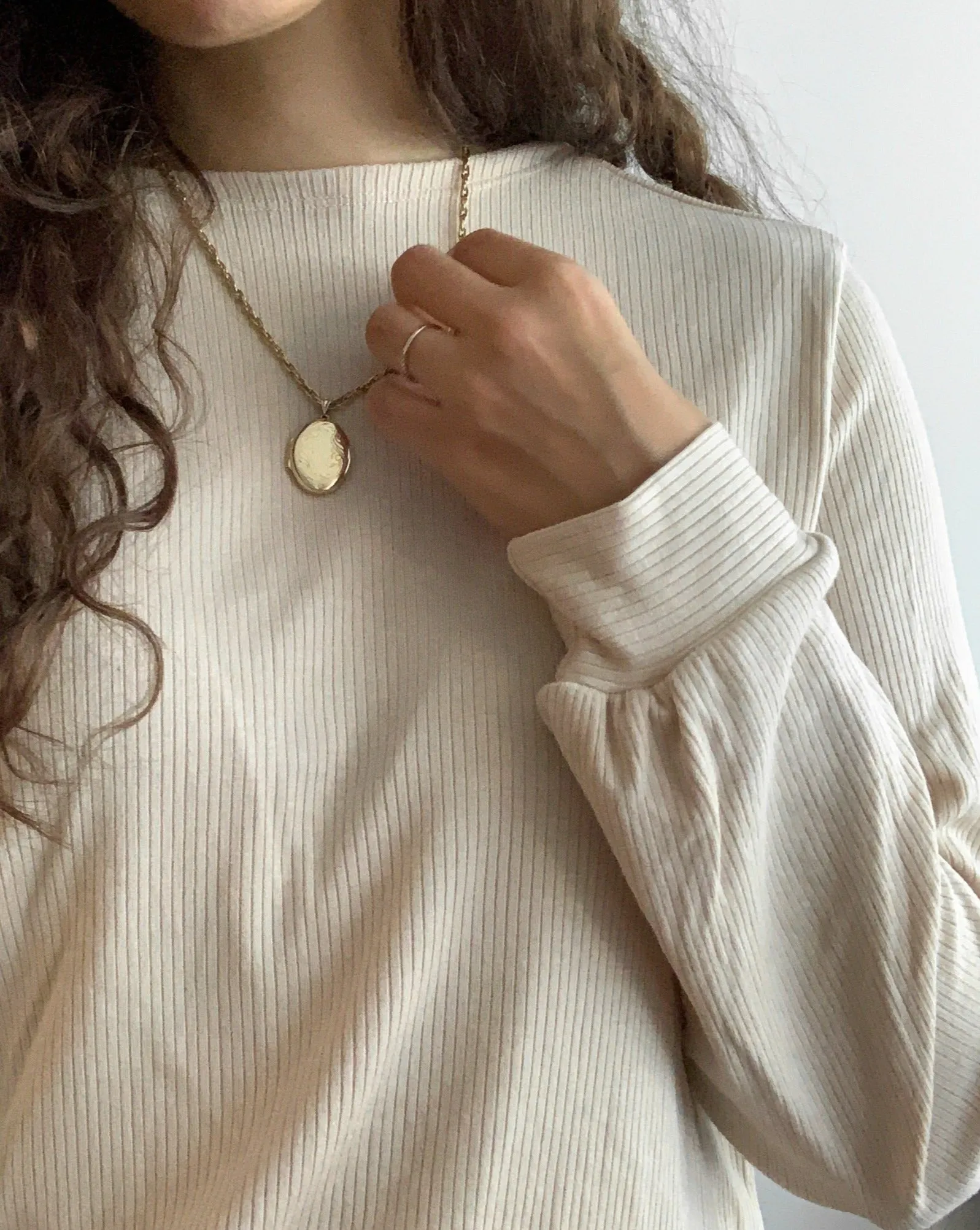 Tencel ™ Ribbed Reversible Top - Eggnog sold by BELLANTONI product image thumbnail 5