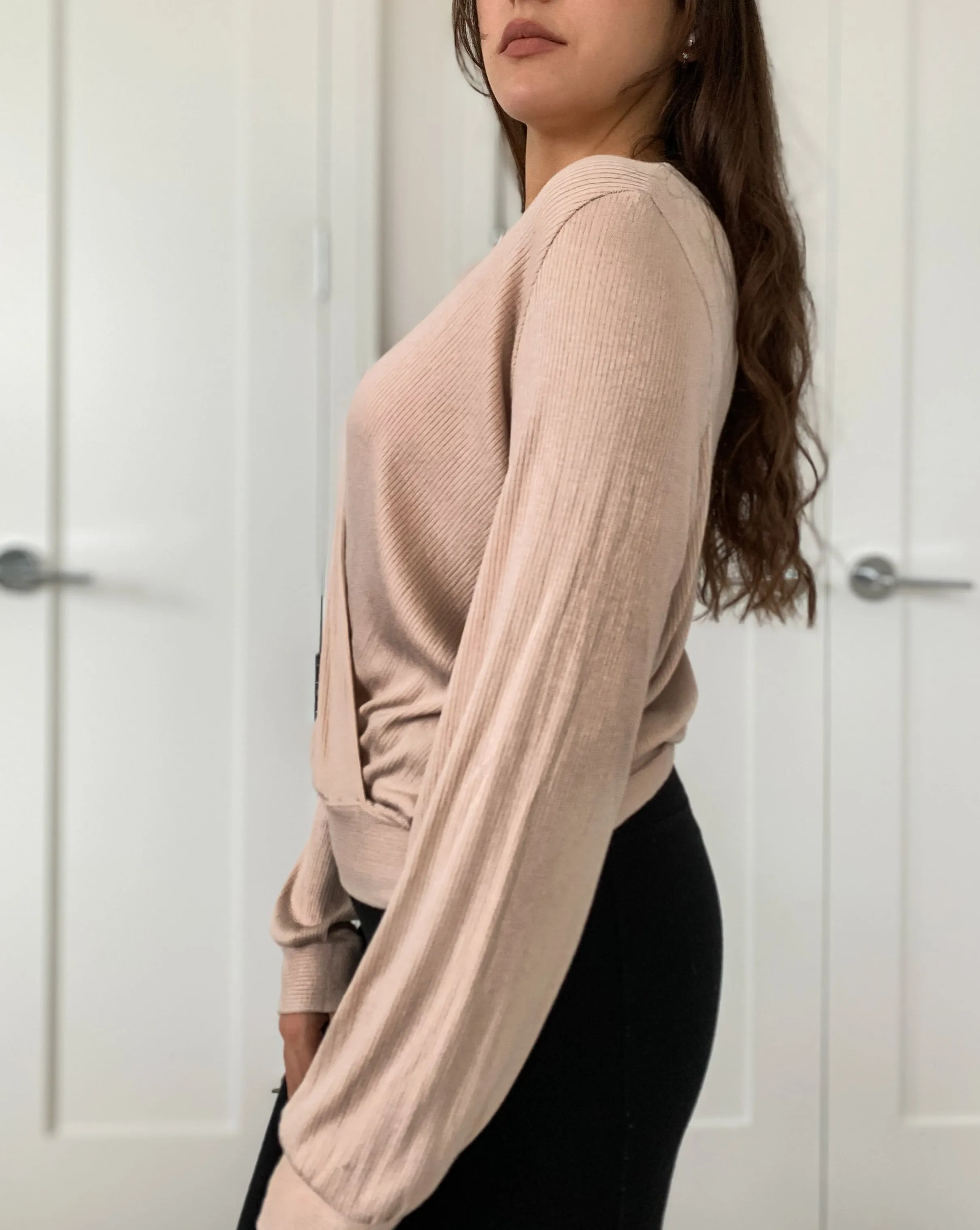 Tencel ™ Ribbed Reversible Top - Eggnog sold by BELLANTONI product image thumbnail 3