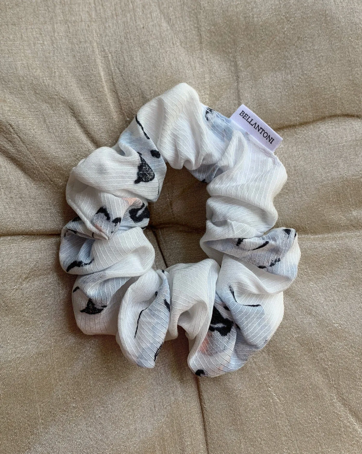 Recycled Scrunchie - Blue Floral sold by BELLANTONI