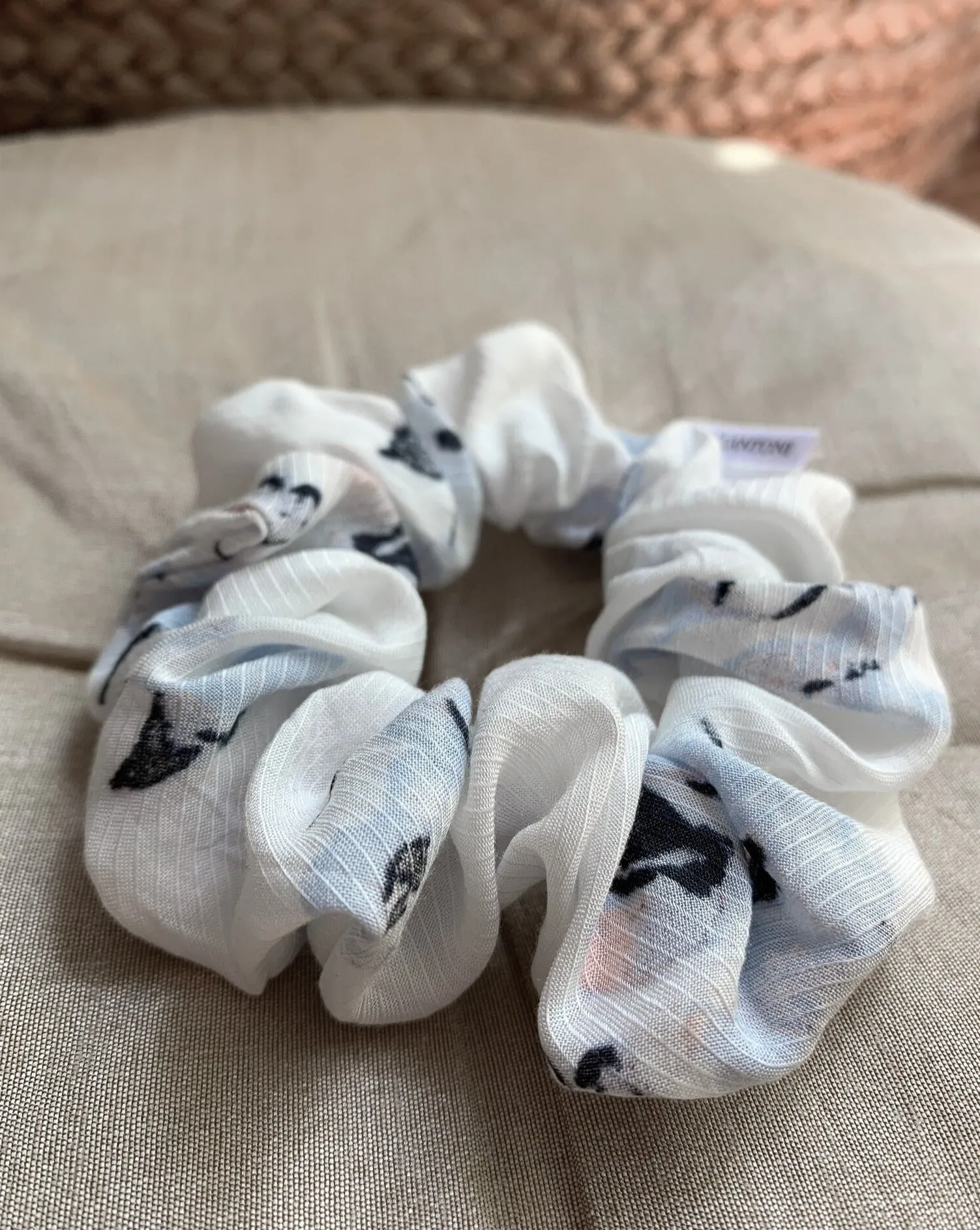 Recycled Scrunchie - Blue Floral sold by BELLANTONI product image thumbnail 2