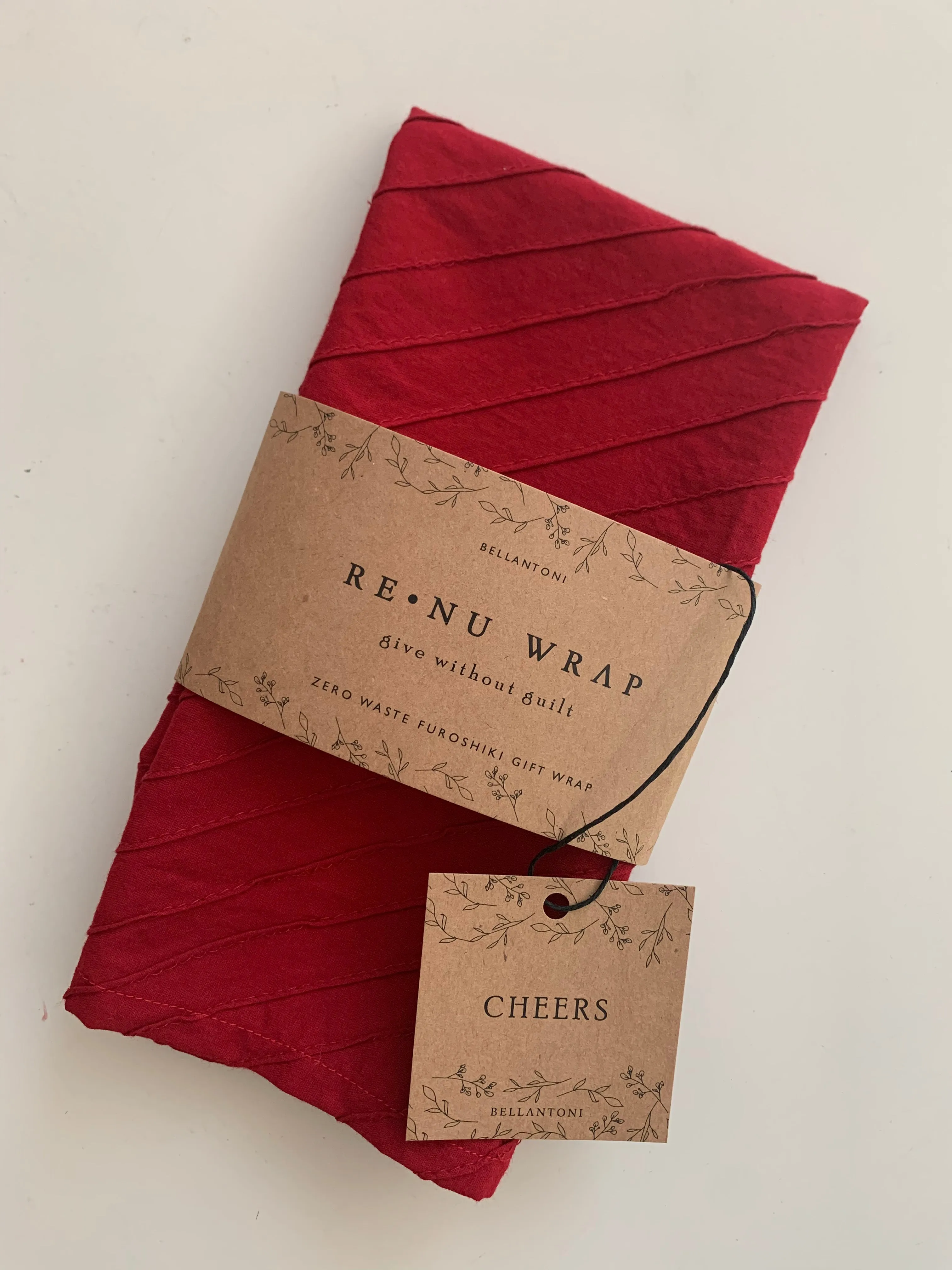 Re•Nu Wrap - Zero Waste Furoshiki Wrap - Single Wrap sold by BELLANTONI product image thumbnail 2