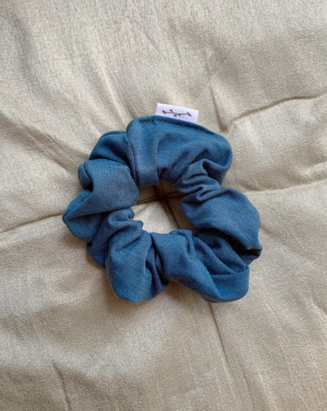 Zero Waste Tencel Knit Scrunchie - Ocean sold by BELLANTONI
