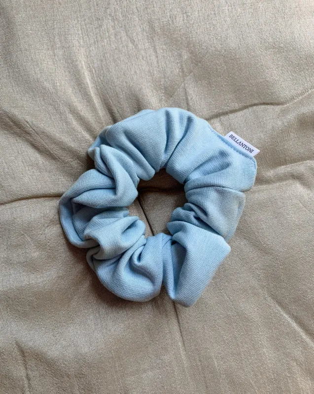 Zero Waste Knit Scrunchie – Sky Blue sold by BELLANTONI