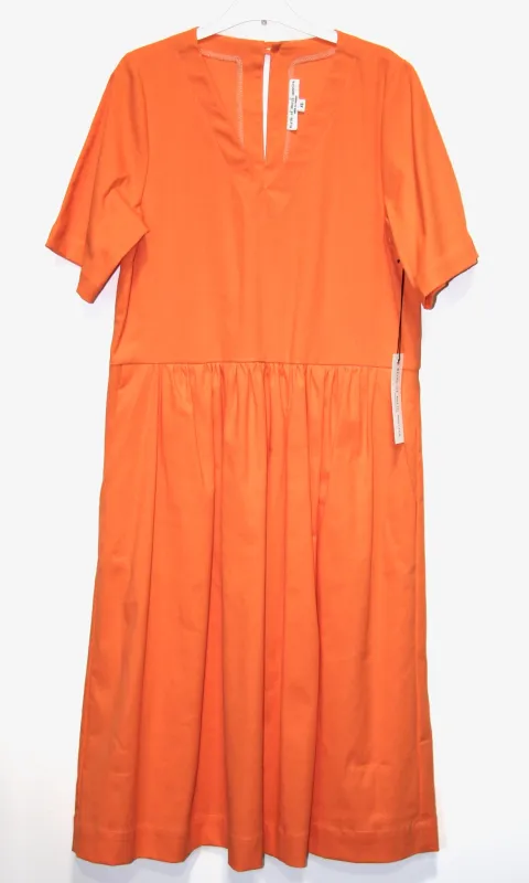 SS387 - XS - Tiger Shrike Dress - Tangerine made by Birds of North America