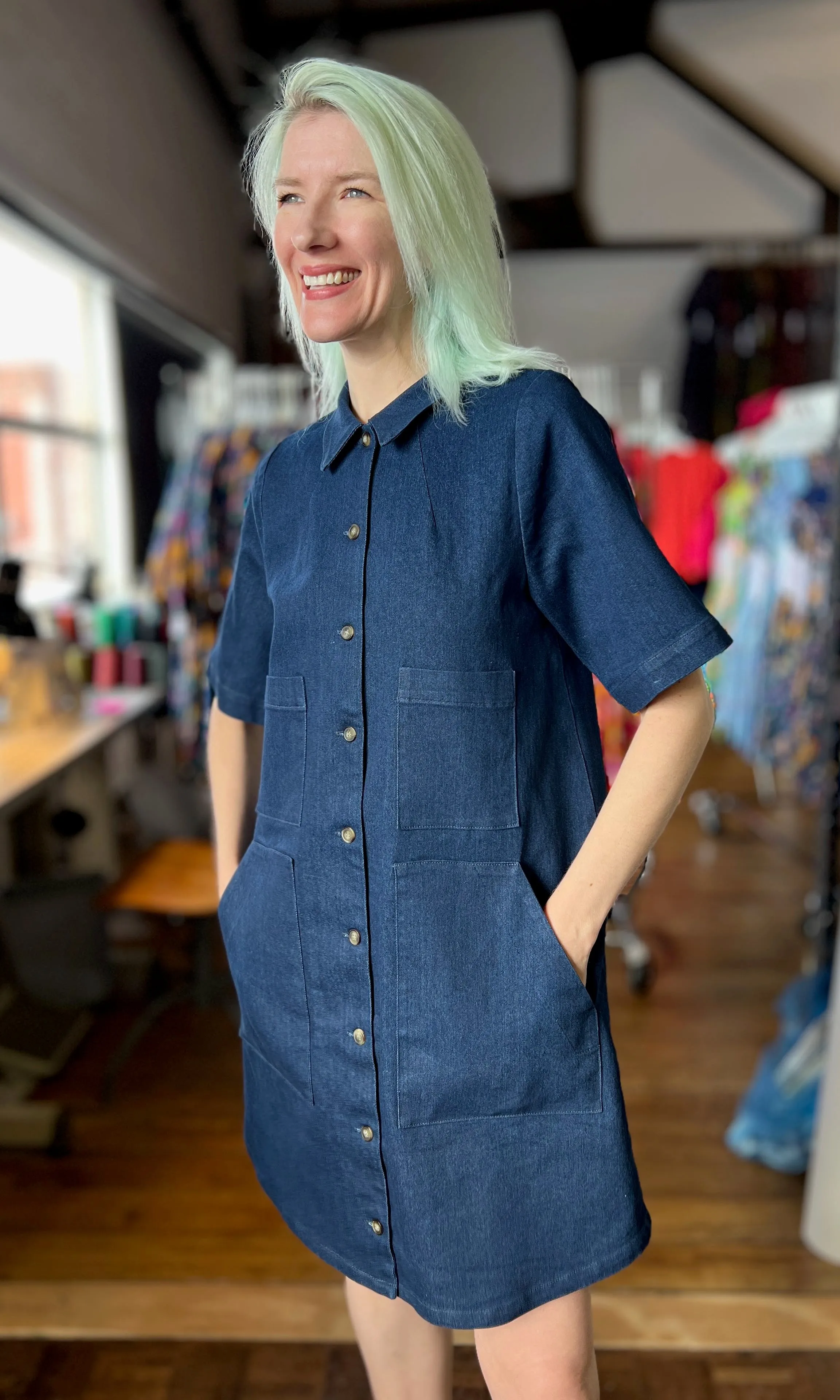 Turr Dress - Dark Wash sold by Birds of North America product image thumbnail 4