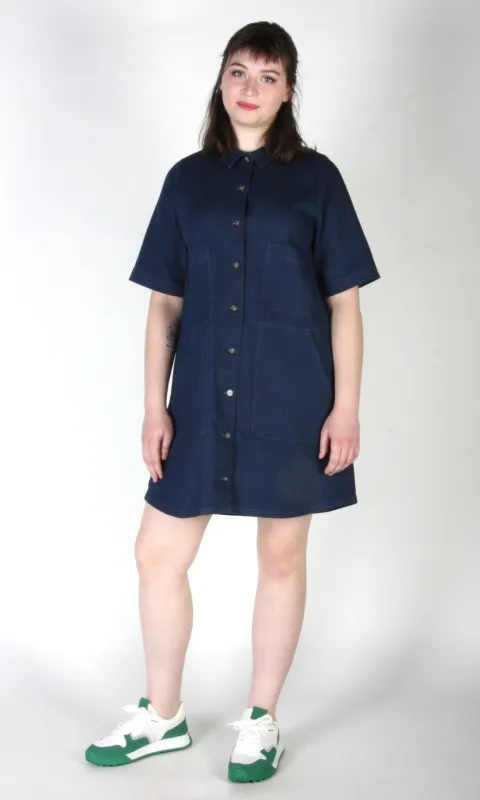 Turr Dress - Dark Wash sold by Birds of North America