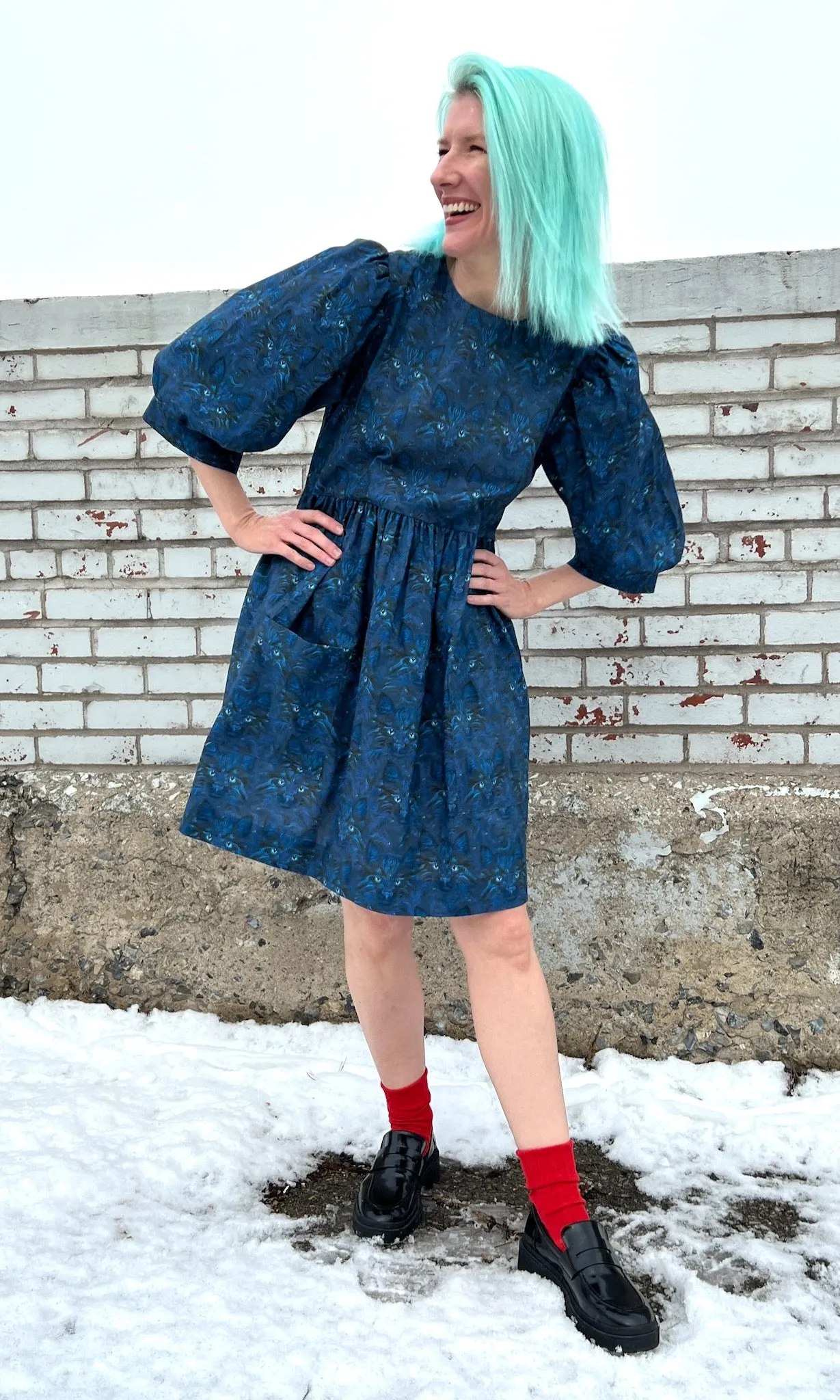 Devil Downhead Dress - Meowniverse sold by Birds of North America product image thumbnail 4