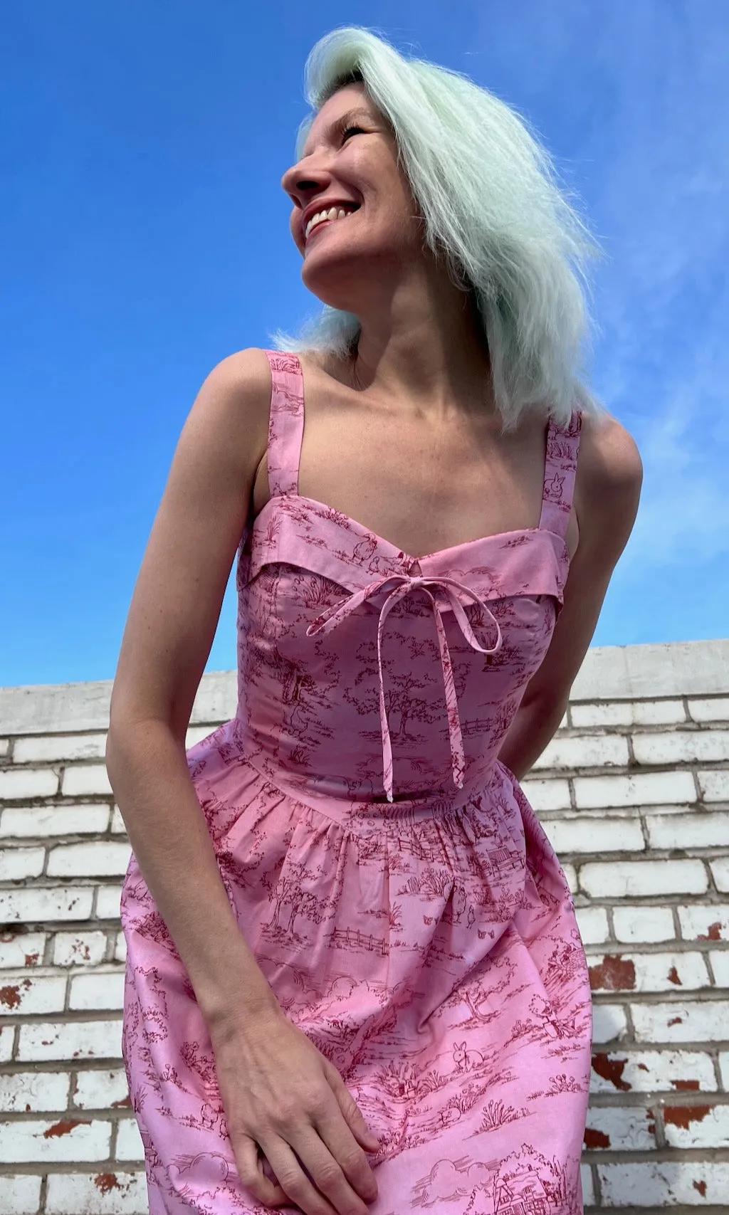 Prinia Dress - Morning Pastoral sold by Birds of North America