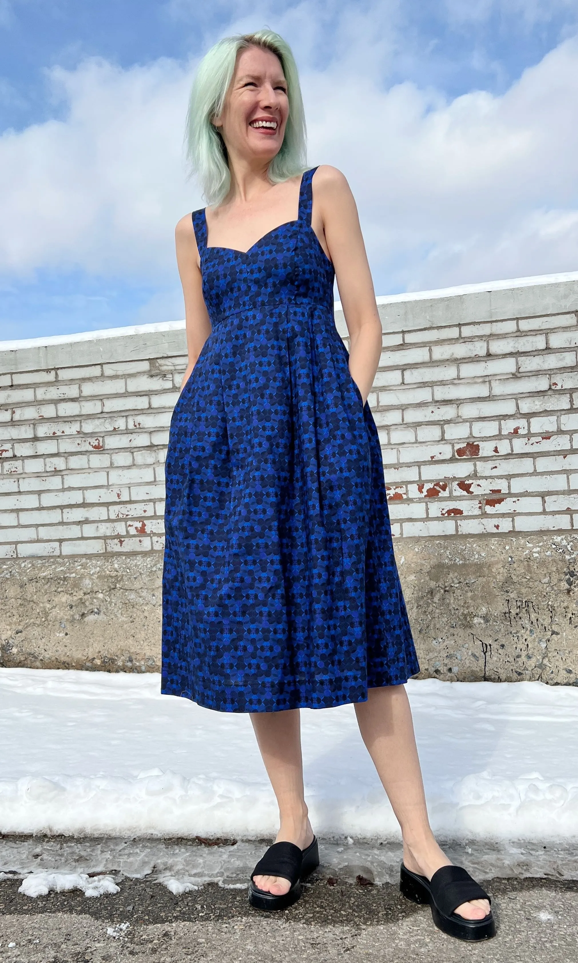 Twite Dress - Zaffre Glass sold by Birds of North America