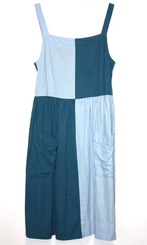 RN908 - S - Timber Doodle Dress - Sea/Sky sold by Birds of North America