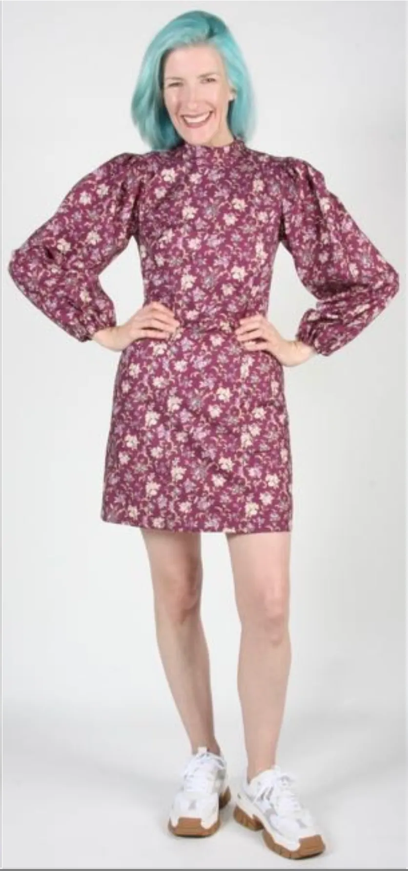 RN899 - 16 - Nyctale Dress - Purple Posy sold by Birds of North America product image thumbnail 3