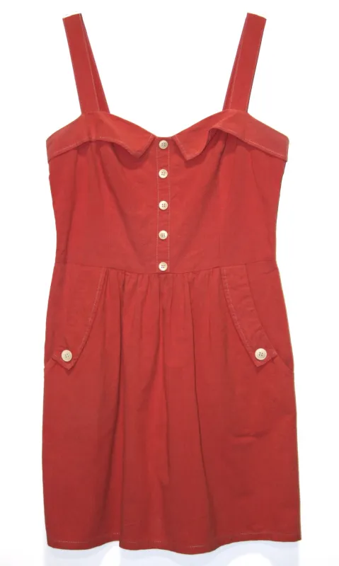 RN895 - 10 - Vulture Dress - Vintage Red sold by Birds of North America