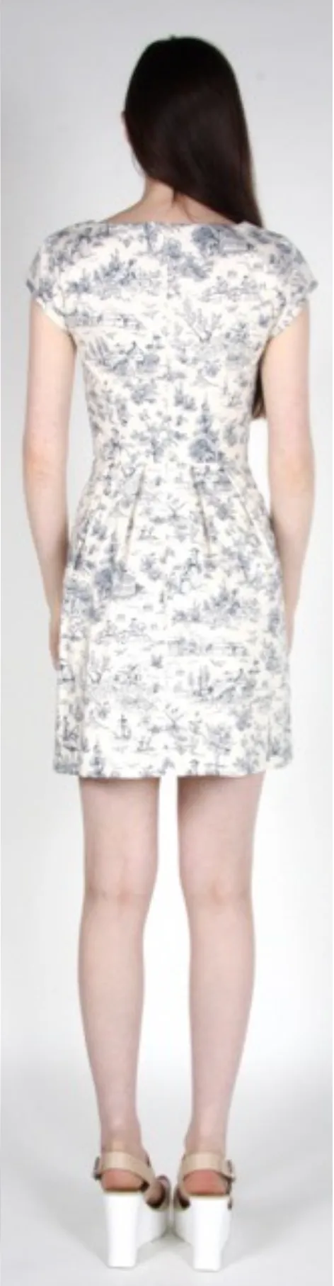 RN820 - 4 - Waterthrush Dress - Cornflower Toile sold by Birds of North America product image thumbnail 4