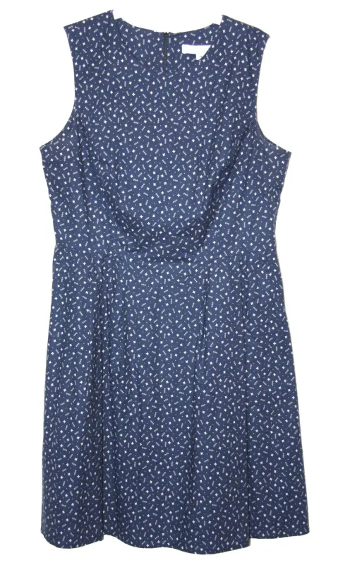 RN765 - 16 - Eagle Dress - Navy and White made by Birds of North America