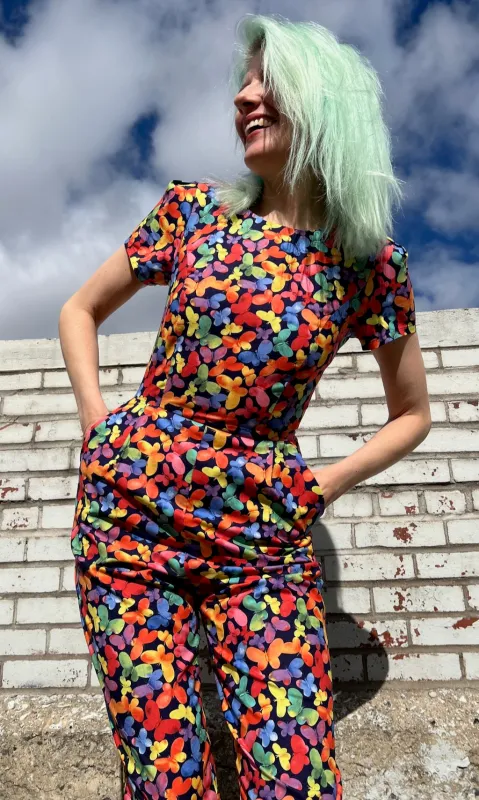 Auk Jumpsuit - Lepidoptera sold by Birds of North America