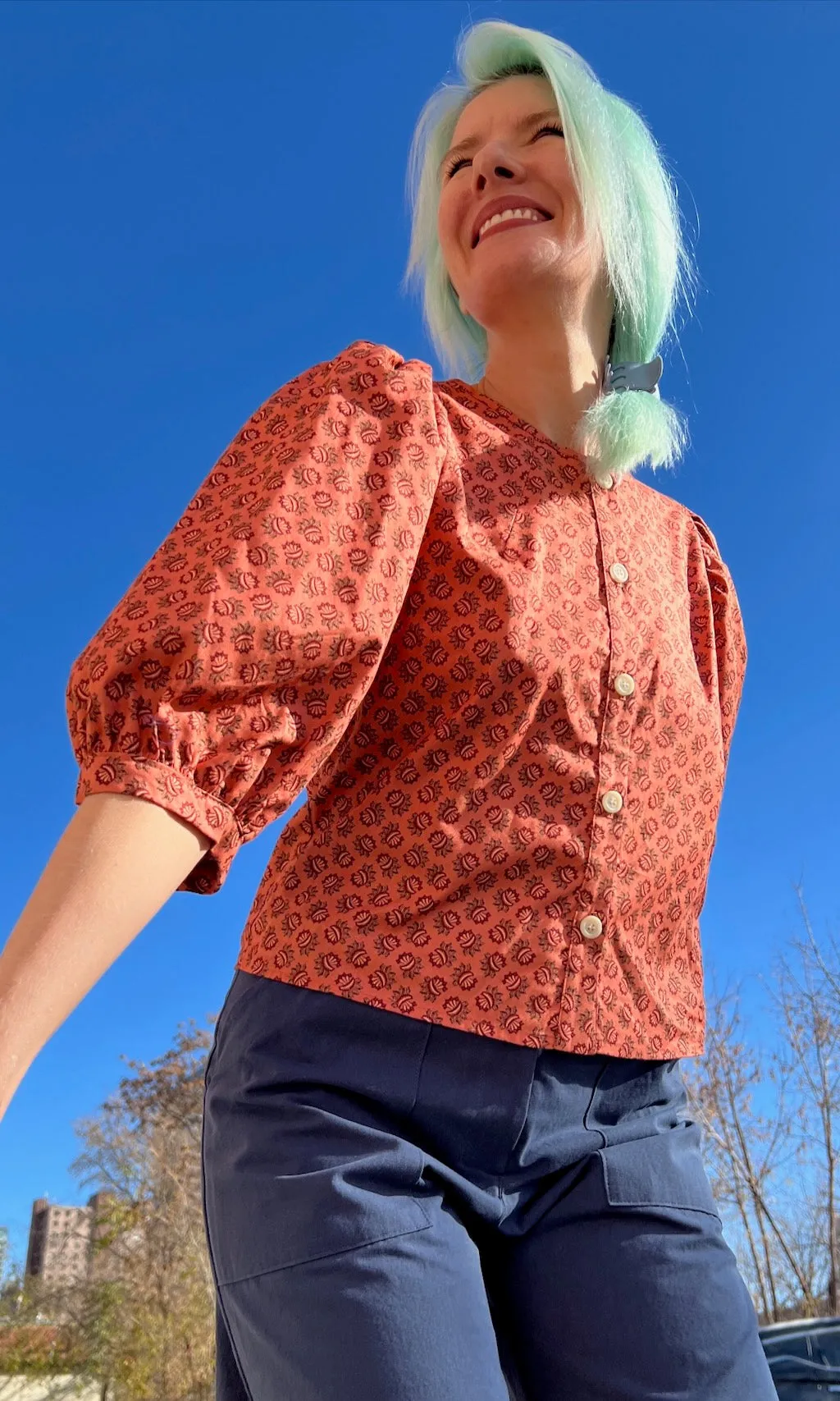 Serin Blouse - Berry Sheaf sold by Birds of North America product image thumbnail 4