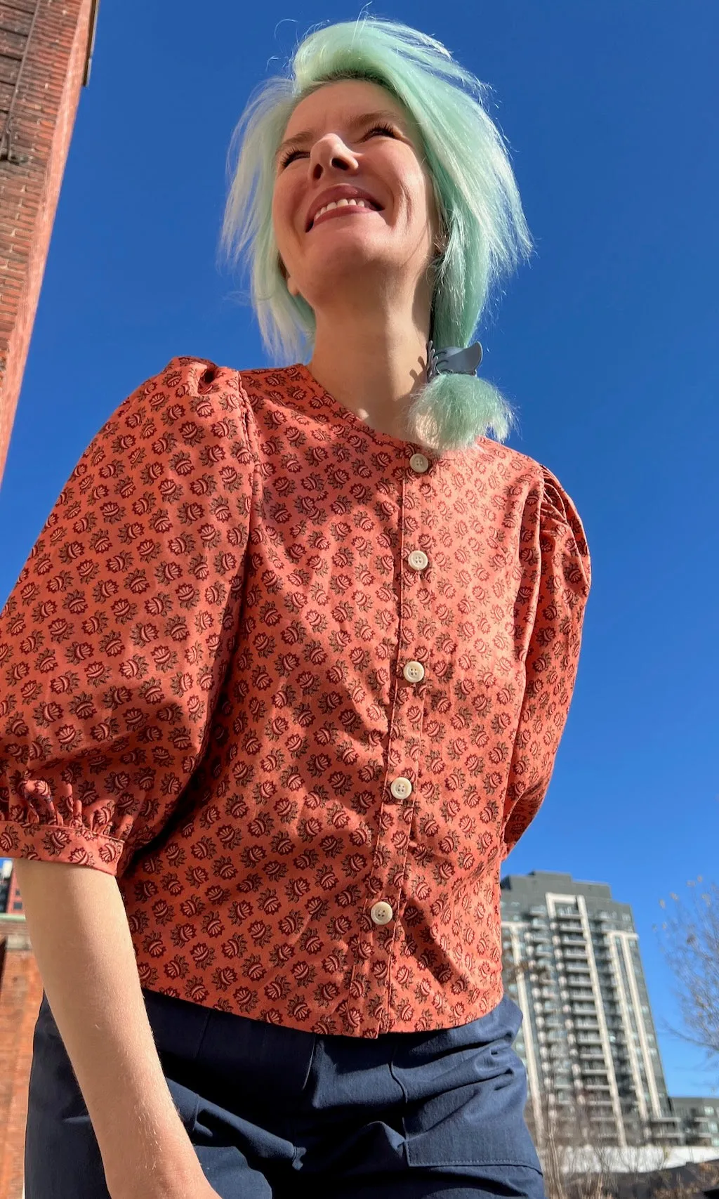 Serin Blouse - Berry Sheaf sold by Birds of North America product image thumbnail 5