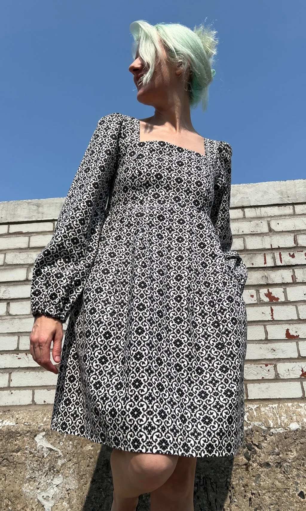 Tailorbird Dress - Quatrefoil sold by Birds of North America product image thumbnail 2