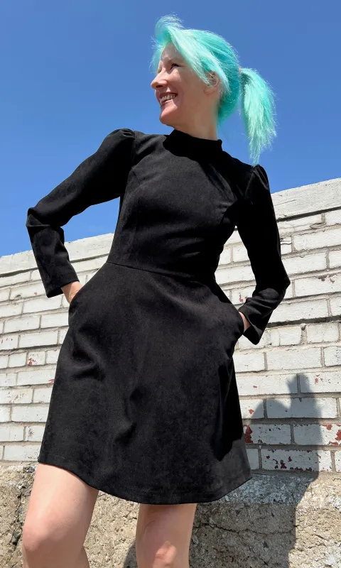 Topaz Dress - Black made by Birds of North America