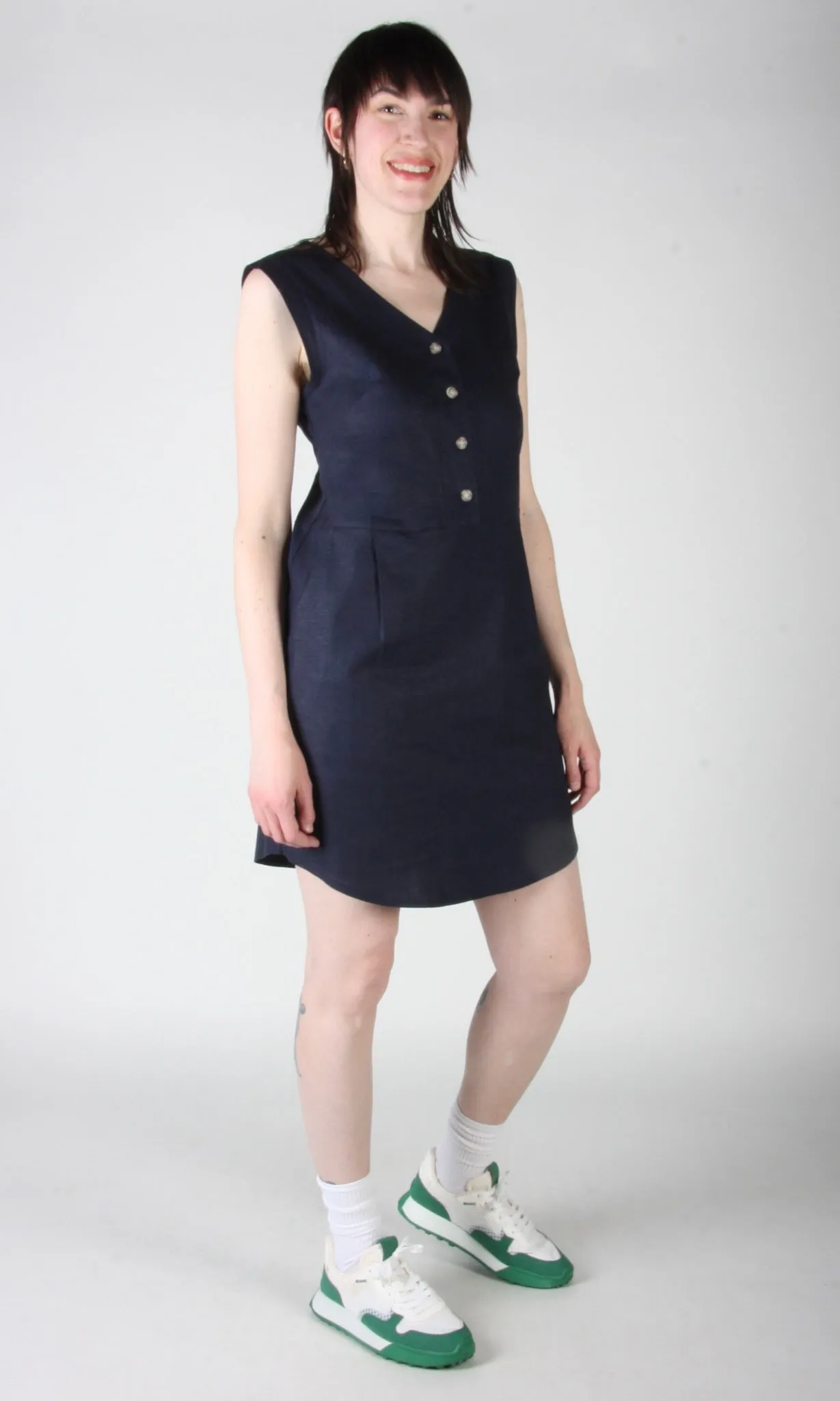 SS395 - XS - Honeycreeper Dress - Navy sold by Birds of North America product image thumbnail 4