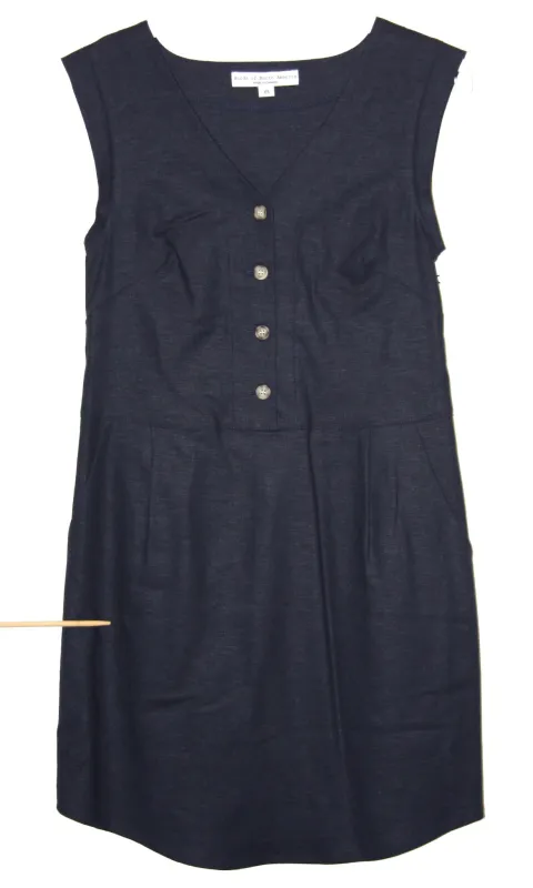 SS395 - XS - Honeycreeper Dress - Navy sold by Birds of North America
