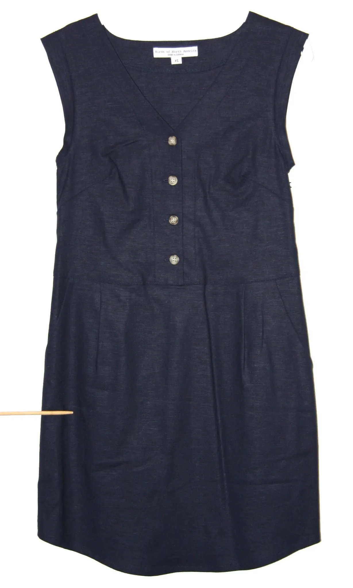 SS395 - XS - Honeycreeper Dress - Navy sold by Birds of North America