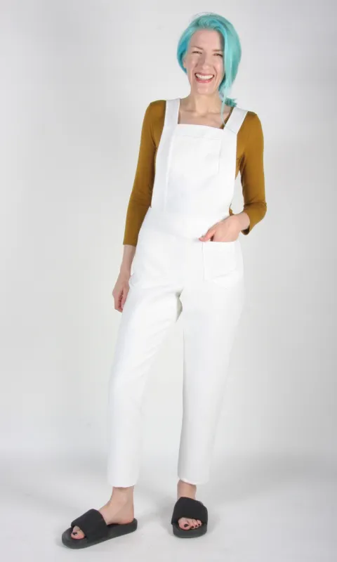Astrilde Overalls - Ecru made by Birds of North America