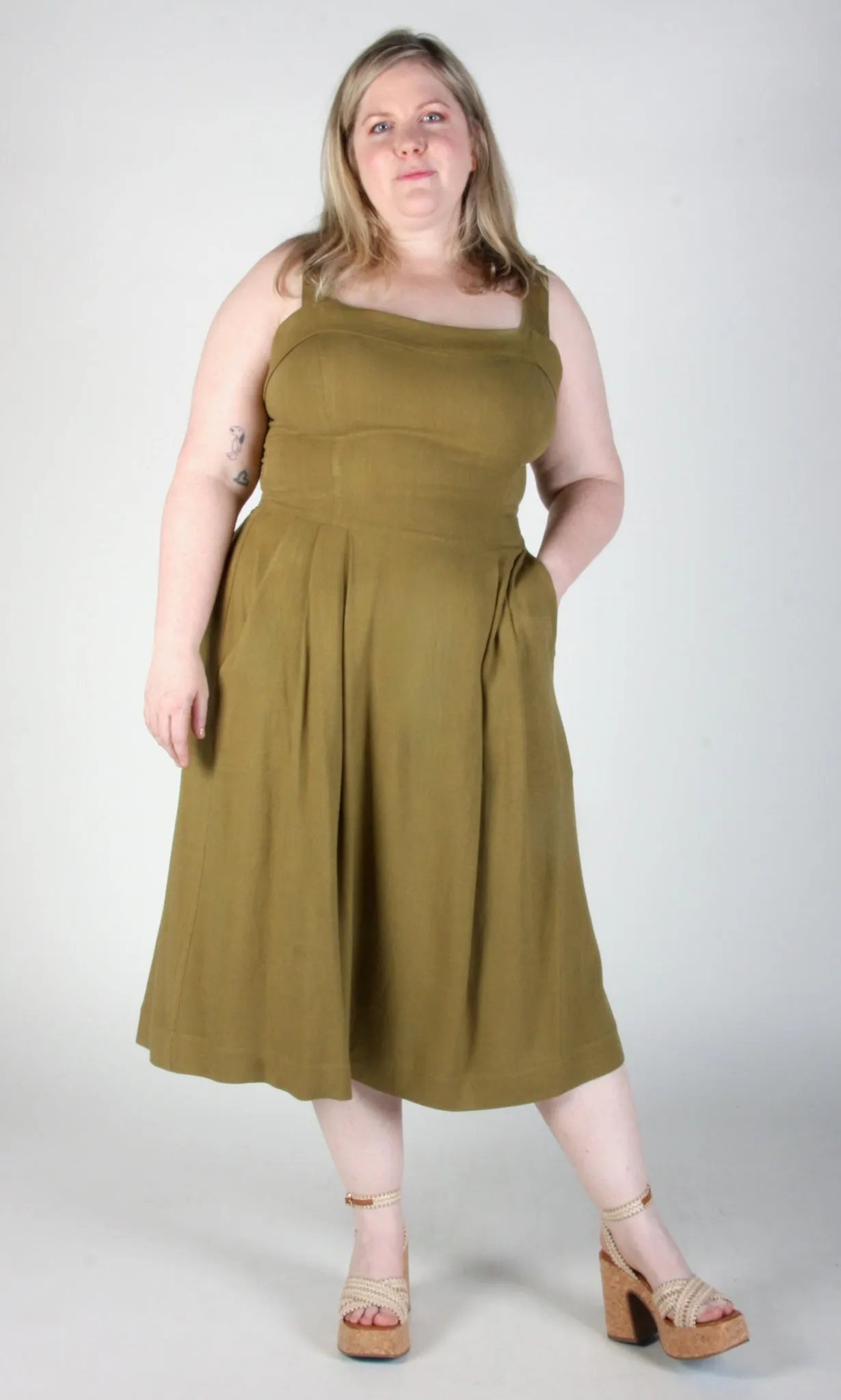 Thornbill Dress - Golden Moss sold by Birds of North America product image thumbnail 3