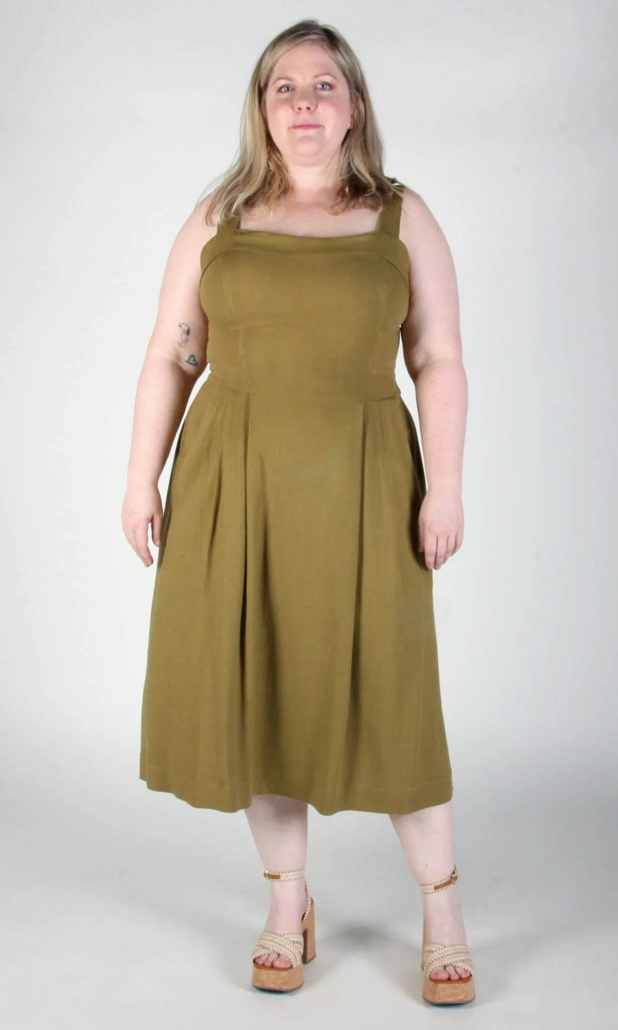 Thornbill Dress - Golden Moss sold by Birds of North America product image thumbnail 2