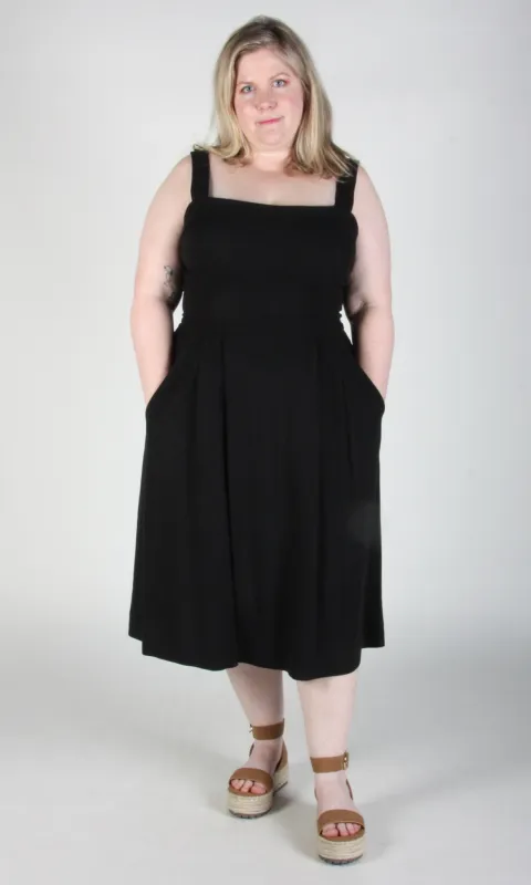 Thornbill Dress - Black made by Birds of North America
